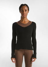 Lade das Bild in den Galerie-Viewer, Boucle Pullover schwarz