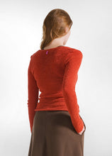 Lade das Bild in den Galerie-Viewer, Boucle Pullover terracotta