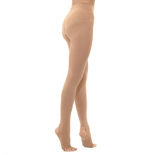 Lade das Bild in den Galerie-Viewer, Blickdichte Stegstrumpfhose mit Fersenloch aus Mikrofaser von Intermezzo. Eislaufstrumpfhose