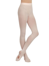 Lade das Bild in den Galerie-Viewer, Die Ultra Soft Transition Tights von Capezio mit weichem Taillenbund für Spitzentanz. Sowohl Footed Tight als auch Footless Tight für barfuß Tanz . Nahtlose Verarbeitung.
