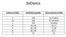 Lade das Bild in den Galerie-Viewer, Größentabelle SoDanca