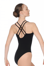 Lade das Bild in den Galerie-Viewer, Intermezzo Basictrikot mit überkreuzten Trägern und tollem Rückendesign Ideal für Ballett, Modern, Contemporary, Yoga, Pilates und div. Fitnessaktivitäten, sowie für Flamenco, Standard etc.