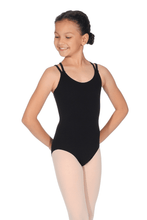 Lade das Bild in den Galerie-Viewer, Intermezzo Basictrikot mit überkreuzten Trägern und tollem Rückendesign Ideal für Ballett, Modern, Contemporary, Yoga, Pilates und div. Fitnessaktivitäten, sowie für Flamenco, Standard etc.