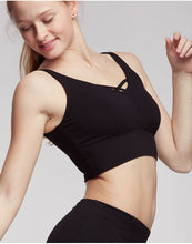 Lade das Bild in den Galerie-Viewer, Sport-Top aus Viskose, Naturfaser, von TempsDanse ideal für Yoga und Pilates. Tolles Rückendesign