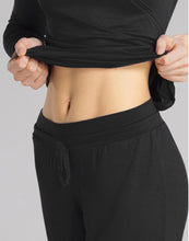 Lade das Bild in den Galerie-Viewer, TempsDanse ¾ Tanzhose aus Bambusviskose Naturfaser, weicher Bund zum Schnüren, Umstandsmode, französische Firma. Ideal für Tanz, Contemprorary und den Alltag