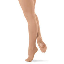 Lade das Bild in den Galerie-Viewer, Die Ultra Soft Transition Tights von Capezio mit weichem Taillenbund für Spitzentanz. Sowohl Footed Tight als auch Footless Tight für barfuß Tanz . Nahtlose Verarbeitung.