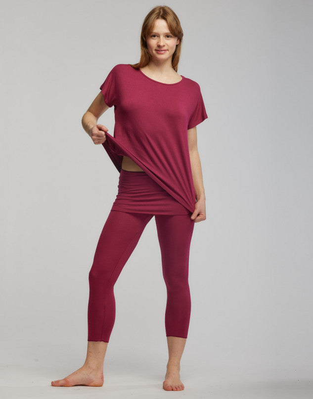 leggings bambus viskose Capri Legging aus Bambusviskose